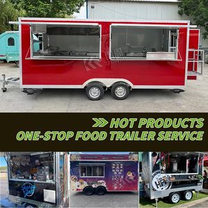 2025 Fast Food Truck Fully <b>Equipped</b> Food Trailer Fully Loaded Mobile Food Cart with DOT VIN - Product Image 2