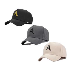 Thời trang mới tùy chỉnh Bông 5 Bảng điều khiển một khung được trang bị cong vành mũ thể thao 3D thêu Thời Đại bóng chày gorras Mũ Golf cho nam giới - Product Image 1