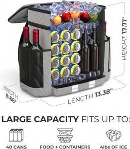 Free Sample <b>Backpack</b> Cooler Leak Proof Insulated Cooler <b>Backpack</b> 54 Can Beach Cooler Lightweight Soft for Picnic Camping <b>Lunch</b> - Product Image 4