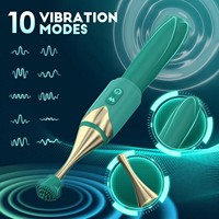 2-in-1 Zauberstab-Vibrator, Sexspielzeug für Frauen, Präziser Hochfrequenz-Mini-G-Punkt-Vibrator mit 10 Modi, Sexspielzeug für Paare