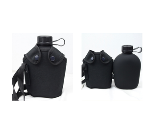 DFB0726 Botella de Agua Portátil de Aluminio de 1.2L para Deportes al Aire Libre, Caza y Camping, con Bolsas de Camuflaje y Correas para el Hombro - Product Image 6