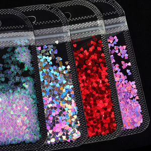 All'ingrosso colorato forme di <span class=keywords><strong>cuore</strong></span> paillettes per unghie <span class=keywords><strong>Glitter</strong></span> fiocchi adesivi Laser olografico <span class=keywords><strong>Glitter</strong></span> per la progettazione di chiodi - Product Image 2