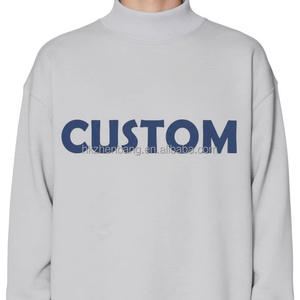 Sweat-shirt à col montant réversible pour homme avec logo personnalisé, manches longues, de haute qualité, sweat-shirt à col montant surdimensionné pour unisexe - Product Image 2