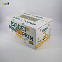 Boîte en plastique ondulé PP pour citrouilles, empilable, recyclable, de qualité alimentaire, légère, étanche, réutilisable, emballage pour produits frais