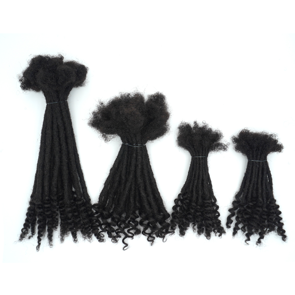Vast Hair KAMA Curly Dreadlock 100% Natural Human Hair Loc Extensions with Curly Ends for Wholesale Can Be Dyed and Bleached thumbnail 3