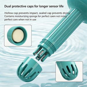 <span class=keywords><strong>Testeur</strong></span> d'eau de <span class=keywords><strong>piscine</strong></span> sans fil WiFi 8-en-1 flottant avec contrôle à distance via l'application Tuya pour pH, TDS, ORP, EC, <span class=keywords><strong>sel</strong></span>, CL, S.G, température, étanche IP67 - Product Image 3