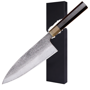 Professional Japanese Style Kitchen Knife Stainless Steel Slicing Knife Wooden Handle Chef Knife Wholesale OEM ODM Private Label - Product Image 2