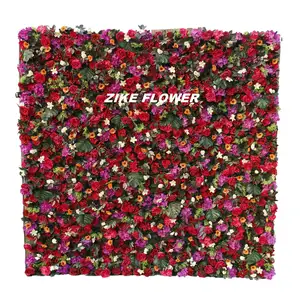 8x10 8x8 vintage kırmızı güller kumaş yuvarlayarak perde çiçek zemin çiçek duvar sanat dekoru standı ile kapalı açık