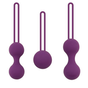 セットキット3 in 1女性膣ヘルスケアタイトトレーニングベンWa愛ノベルティセックスおもちゃスマートシリコーンケーゲルボール - Product Image 1
