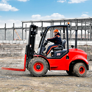 הפופולרי ביותר 3 טון דיזל מלגזה חדש המפרק מחוץ לכביש עם 4WD כל ארבע כונן גלגל 3.5t 5t 4t 6t עבור שטח קשה - Product Image 4