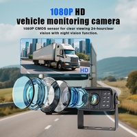 Cámara de Visión Trasera Magnética con Cable AHD, Sistema de Seguridad con Visión Nocturna ADAS para Camiones, Autos, RVs y Minería