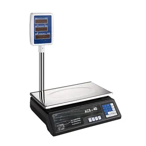 Báscula de mesa de 40kg, báscula electrónica digital de 30kg con poste