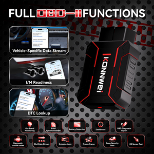 Nhà Máy Trực Tiếp Konnwei MaxOBD Đầy Đủ Hệ Thống Máy Quét <span class=keywords><strong>Bluetooth</strong></span> OBD2 Công Cụ Chẩn Đoán Cho Phổ Động Cơ Mã Lỗi - Product Image 5