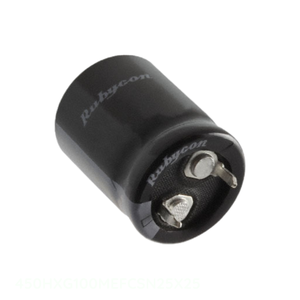 Condensateur traversant à aluminosilicate 100 µF 20 % 450 V SNAP TH 450HXG100MEFCSN25X25 – Distributeur agréé - Product Image 1