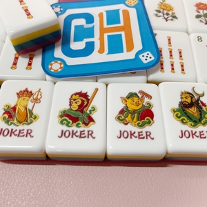 Juego de Mahjong de Lujo 'Viaje al Oeste' con Fichas de Marfil, Reverso Rojo y Fichas de Personajes para Fichas de Mahjong Chinas Grabadas - Product Image 4