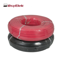 Câble PV noir rouge 4mm 6mm 10mm à un noyau double noyau pour système photovoltaïque