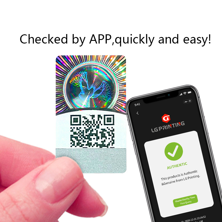 Waterproof Round Hologram Stickers CMYK Color Printing Customized