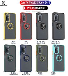 เคสโทรศัพท์ขอบสีโปร่งแสงผิวด้านแบบไฮบริด,เคสมีห่วงหมุนได้360องศาสำหรับ Huawei Nova 9 9 9 <span class=keywords><strong>SE</strong></span> 9 Pro - Product Image 6