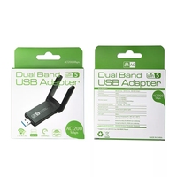 Adaptador WiFi USB RTL8812 2.4G 5.8G, Dongle Inalámbrico Ethernet, Tarjeta de Red de 1300Mbps