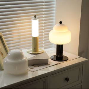 Cream Mushroom Table Lamp Touch Control Rechargeable LED Night Light Bedroom Desk Lamp Ambient Lighting 220V Battery Powered - Product Image 4