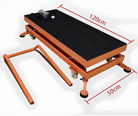 Plateforme de travail mobile électrique hydraulique pliable et portable de 1,4 m, capacité 250 kg, pour la décoration, 120*50 cm
