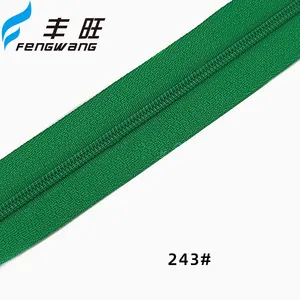 Quảng Châu nhà máy No.3 5 7 8 10 Nylon dây kéo chuỗi dài 3 # - 10 # Nylon dây kéo CuộN sản xuất