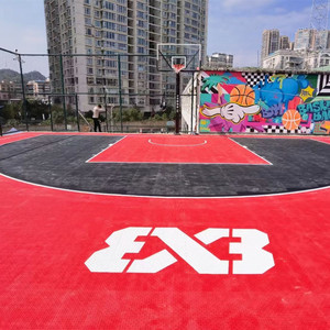 Revêtement <span class=keywords><strong>de</strong></span> sol <span class=keywords><strong>de</strong></span> basketball portable certifié FIBA <span class=keywords><strong>3x3</strong></span> pour les tournois et les événements - Product Image 2