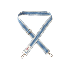 Sangle en toile 4 cm bleu denim pour accessoires de sac - Product Image 1
