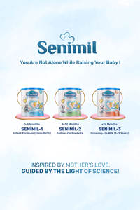 Lait infantile Senimil 1 en boîte métallique 400g, norme européenne, sans huile de palme, sans glucose, enrichi en DHA, GOS, FOS, étape 1 - Product Image 5