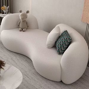 Nordic Iron Fabric <b>Sofa</b> High Quality Modern Elegant Salon Chair for Beauty Hotel Luxury Backrest <b>Sofa</b> Set - Product Image 1