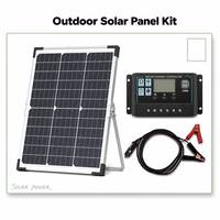 Panneau solaire monocristallin OEM 10W 12V avec contrôleur de charge pour caméra CCTV, vente en gros d'usine