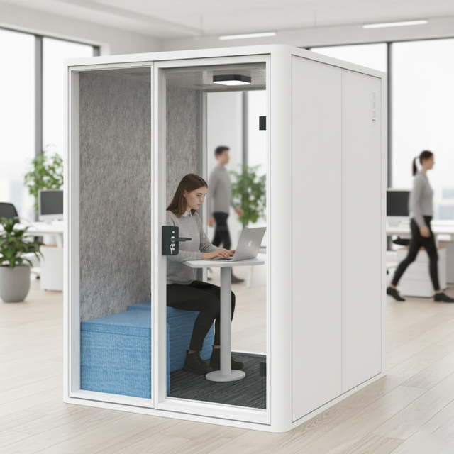 Hot Sale Factory Price Custom Acoustics Work Study Office Pod Indoor Modular Office Pod Soundproof Booth Office Pod