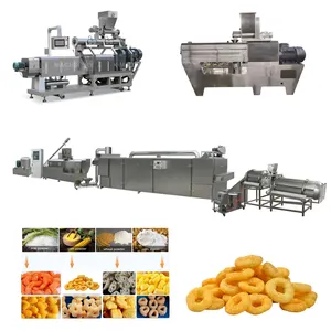 small size sami automatic cheap corn puff oat snack roaster testing making machine 200 kg/hour machines