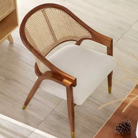 Chaise de salle à manger moderne en bois massif avec revêtement en lin, design durable, imperméable et écologique pour la maison, l'hôtel et le restaurant
