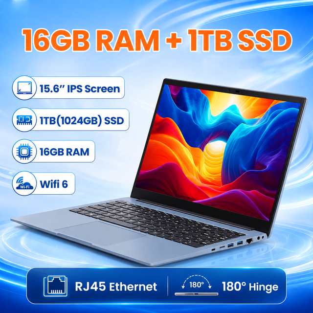 Intel N5100 WiFi 6 Business Laptop 15.6 Inch Notebook Computer 16GB RAM 1TB SSD OEM ODM Wholesale Supplier Office
