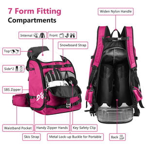 Échantillon gratuit de bottes de ski, sac à dos pour bottes de ski extra large, équipement de ski en plein air, sac de voyage, sac à dos pour casque de snowboard - Product Image 5