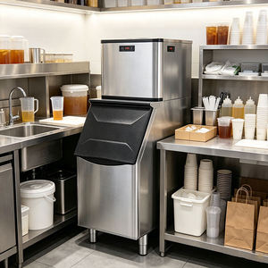 Máquinas de Hielo Comerciales de Gran Capacidad, Rápidas, Eléctricas, de Acero Inoxidable, para el Hogar, Ahorro de Energía - Product Image 4