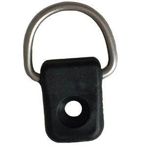 Hebilla de anillo en D de acero inoxidable con almohadilla de goma para uso en exteriores en barcos y kayaks - Product Image 5
