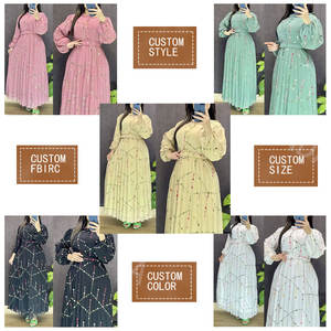 Meiyue 2024新作エレガントルーズプリーツシャツドレスレディース夏カジュアルボタンアップベルトドレス - Product Image 2