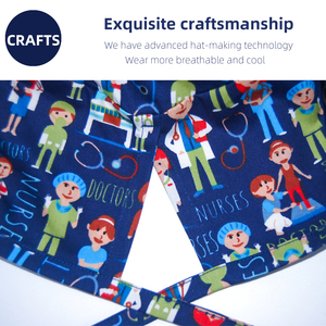 Berretto chirurgico di anestesiologia per odontoiatria maschile femminile per medicina medica ospedaliera cappello per infermiere all'ingrosso - Product Image 5