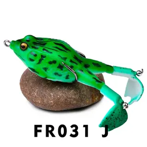 High Quality Silicone Skin 3D Artificial Frog Soft Bait 13.5g/9.5cm Topwater Frog Fishing Lure