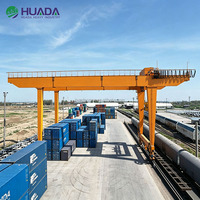 Grue portique à double poutre montée sur rail pour conteneurs, 30-50 tonnes, grue de port RMG