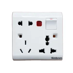 JN Masano Electrician 86 One connection three holes, five holes, 10A multi-function non-standard power socket panel