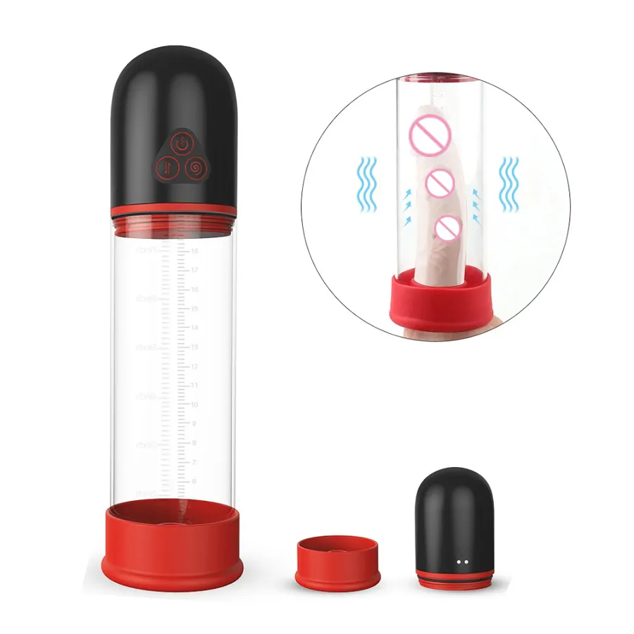 Вакуумный насос для пениса с 9 скоростями секс-игрушка насос для увеличения эректильной дисфункции вакуумное устройство