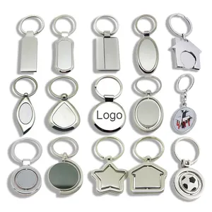 Most Selling Product Wholesale Custom Shape In Bulk Keyring Carve Blank Metal Keychain Novedadess 2022