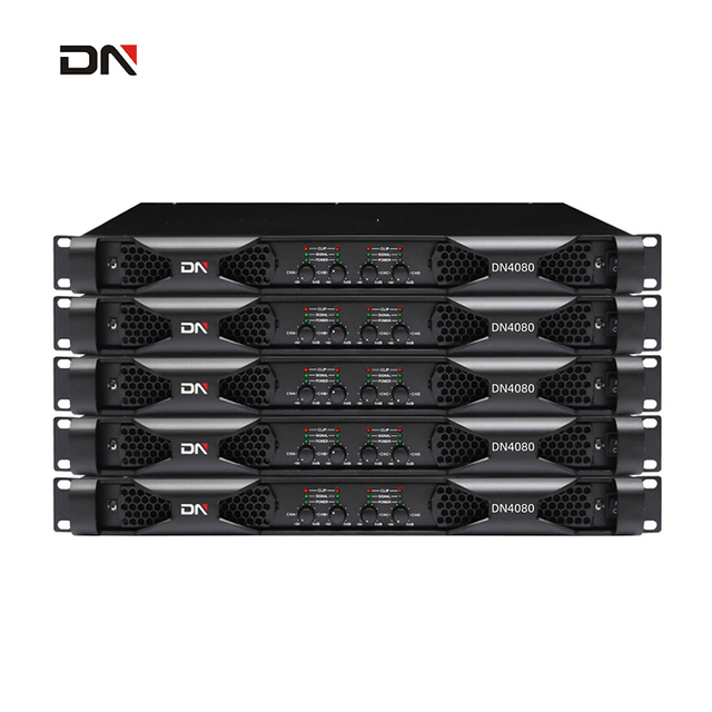 Power Amplifier 4 Channel DN4080 1U 4x800watts Digital Professional Amplifier Audio Amp