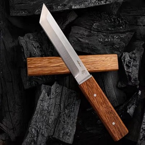 Cuchillo Táctico Personalizable Kikuta DIY, Hoja Fija de Acero Inoxidable, Mango de Madera, Uso en Exteriores, Funda Incluida, OEM, 1 Año de Garantía - Product Image 5