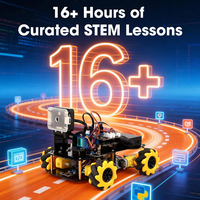 ACEBOTT NUEVO Kit de Robótica Educativa STEM con IA y Visión Artificial, Coche Robótico para Proyectos Escolares, ESP32 4WD, Kit de Codificación DIY con IA para Niños, Compatible con Arduino
