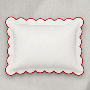 Taie d'<span class=keywords><strong>oreiller</strong></span> rectangulaire de luxe brodée avec bordure rouge pour bébé, idéale pour la maison, l'hôpital, l'hôtel, cadeau de Noël - Product Image 3