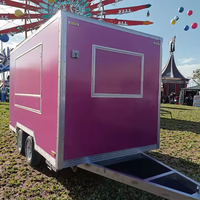 Remorque de crème glacée mobile d'occasion de haute qualité, camion de restauration rapide à dessert à bas prix